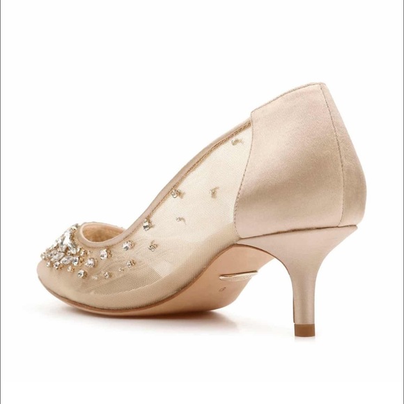 COPY - Badgley Mischka Onyx kitten heel pump - Picture 13 of 15